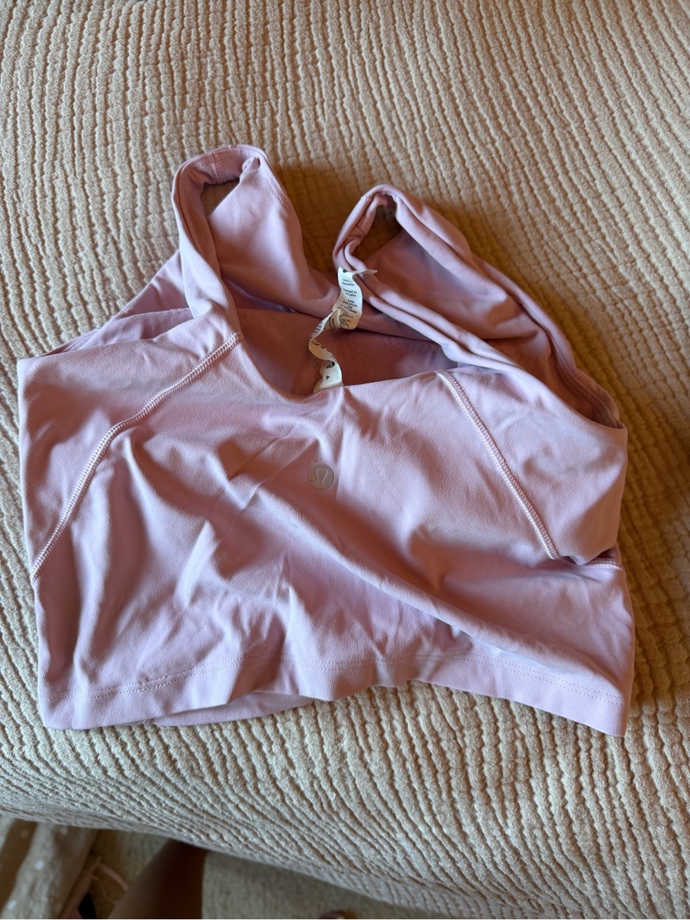 lululemon athletica light pink racerback sports bra